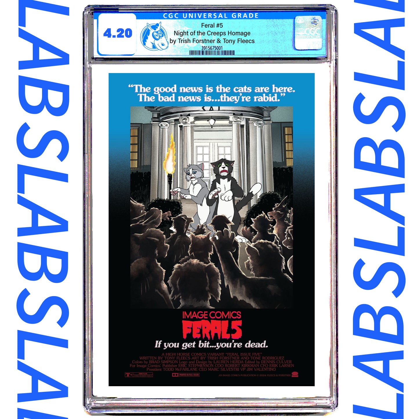 Feral #5 Tony Fleecs & Trish Forstner Exclusive Variant CGC 9.8 GRADED LTD 500