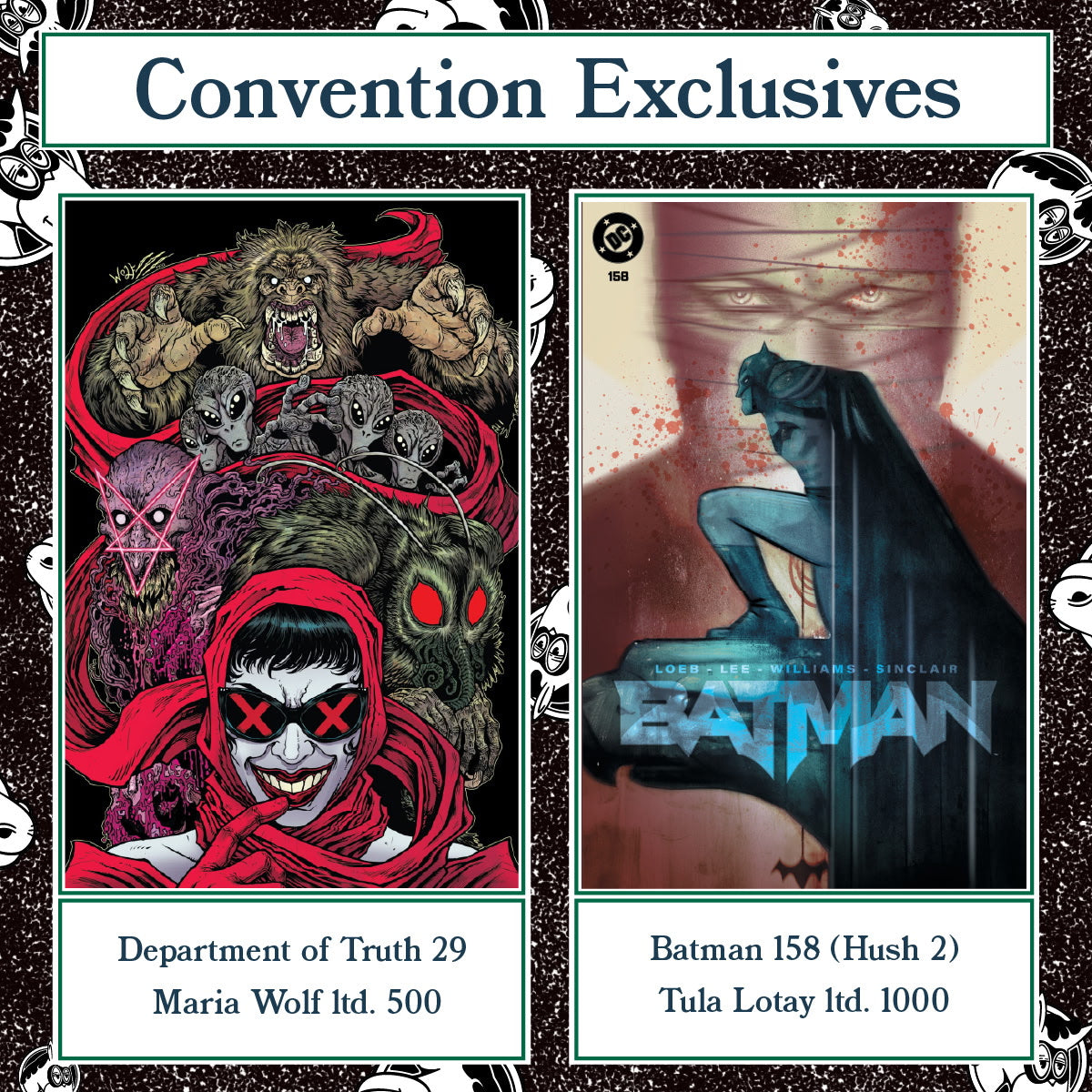 Batman #158 Tula Lotay Exclusive LTD 1000 & Department of Truth #29 Maria Wolf LTD 500 2-Pack Bundle