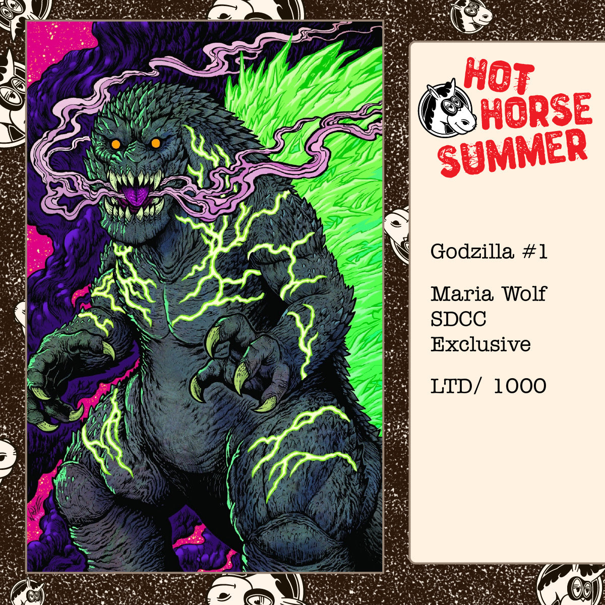 Godzilla #1 Maria Wolf SDCC Exclusive Variant LTD 1000