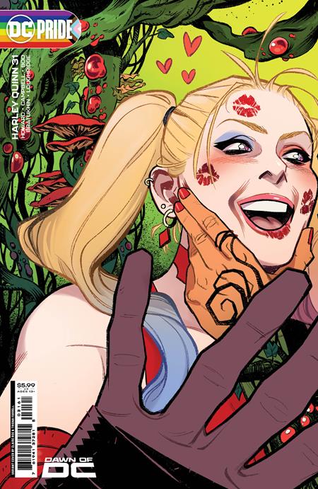 HARLEY QUINN #31 COVER C CLAIRE ROE DC PRIDE CONNECTING HARLEY QUINN CARD STOCK VARIANT (2 OF 2)