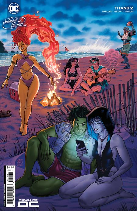 TITANS #2 COVER E JOE QUINONES SWIMSUIT CARD STOCK VARIANT