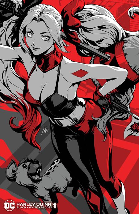 HARLEY QUINN: BLACK + WHITE + REDDER #1 (OF 6) COVER B STANLEY ARTGERM LAU VARIANT