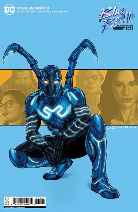 STEELWORKS #3 (OF 6) COVER C JOE QUINONES BLUE BEETLE MOVIE CARD STOCK VARIANT