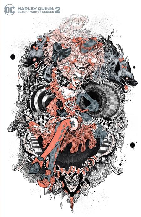 HARLEY QUINN: BLACK + WHITE + REDDER #2 (OF 6) COVER B JOELLE JONES VARIANT