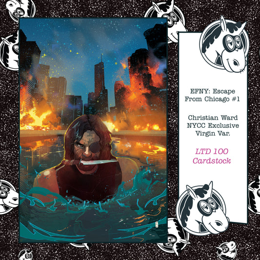 Escape From New York: Escape From Chicago #1 Christian Ward LTD 100 NYCC Exclusive Virgin Cardstock Variant