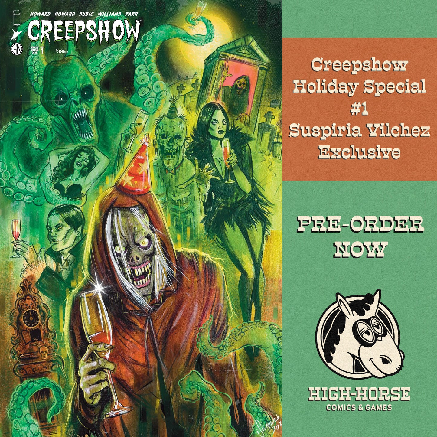 Creepshow Holiday Special 2024 #1 Suspiria Vilchez Exclusive LTD 750 CGC 9.8 Graded