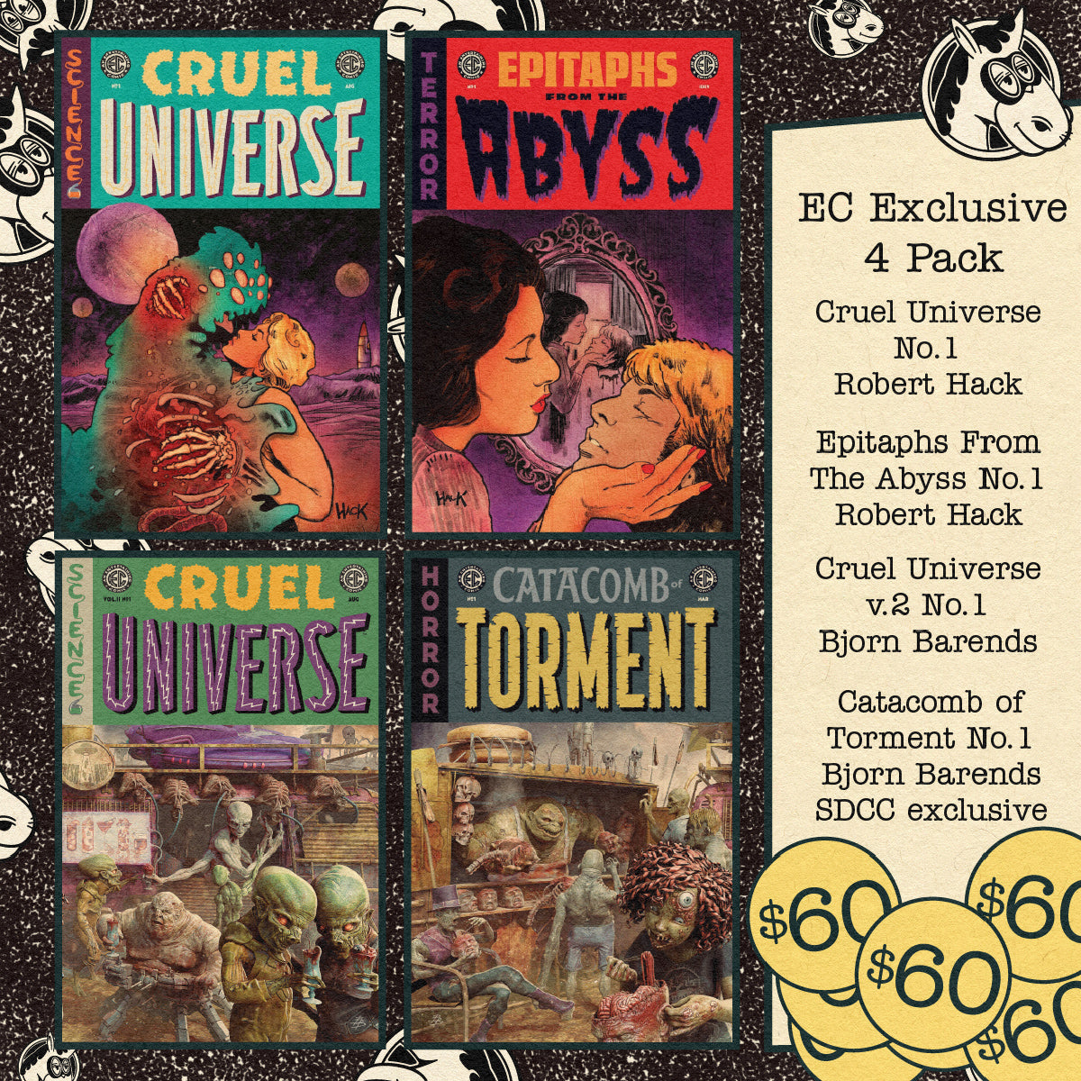 EC Comics High Horse Exclusive Robert Hack & Bjorn Barends 4-Pack