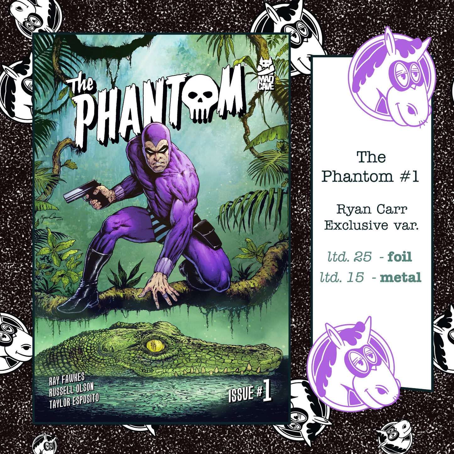 The Phantom #1 Ryan Carr & Mike Spicer LTD 15 METAL Variant [SIGNED BY CARR]