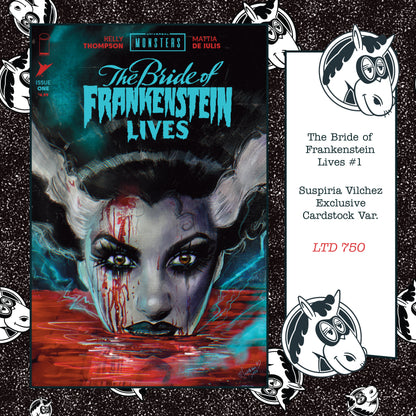 Universal Monsters: The Bride of Frankenstein Lives #1 Suspiria Vilchez LTD 750 Cardstock Exclusive Variant