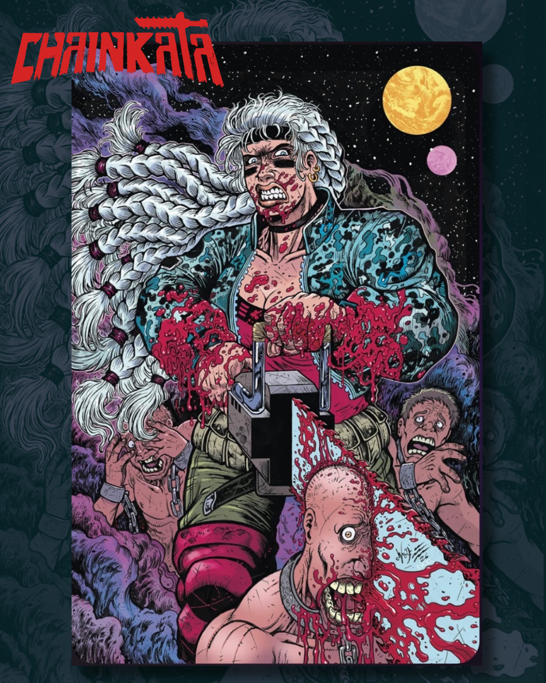Chainkata #1 Maria Wolf LTD 500 Virgin Cardstock Exclusive Variant