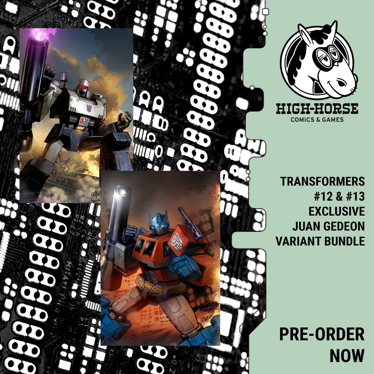 [SIGNED] Transformers #12 & #13 2-Pack Juan Gedeon Exclusive Bundle