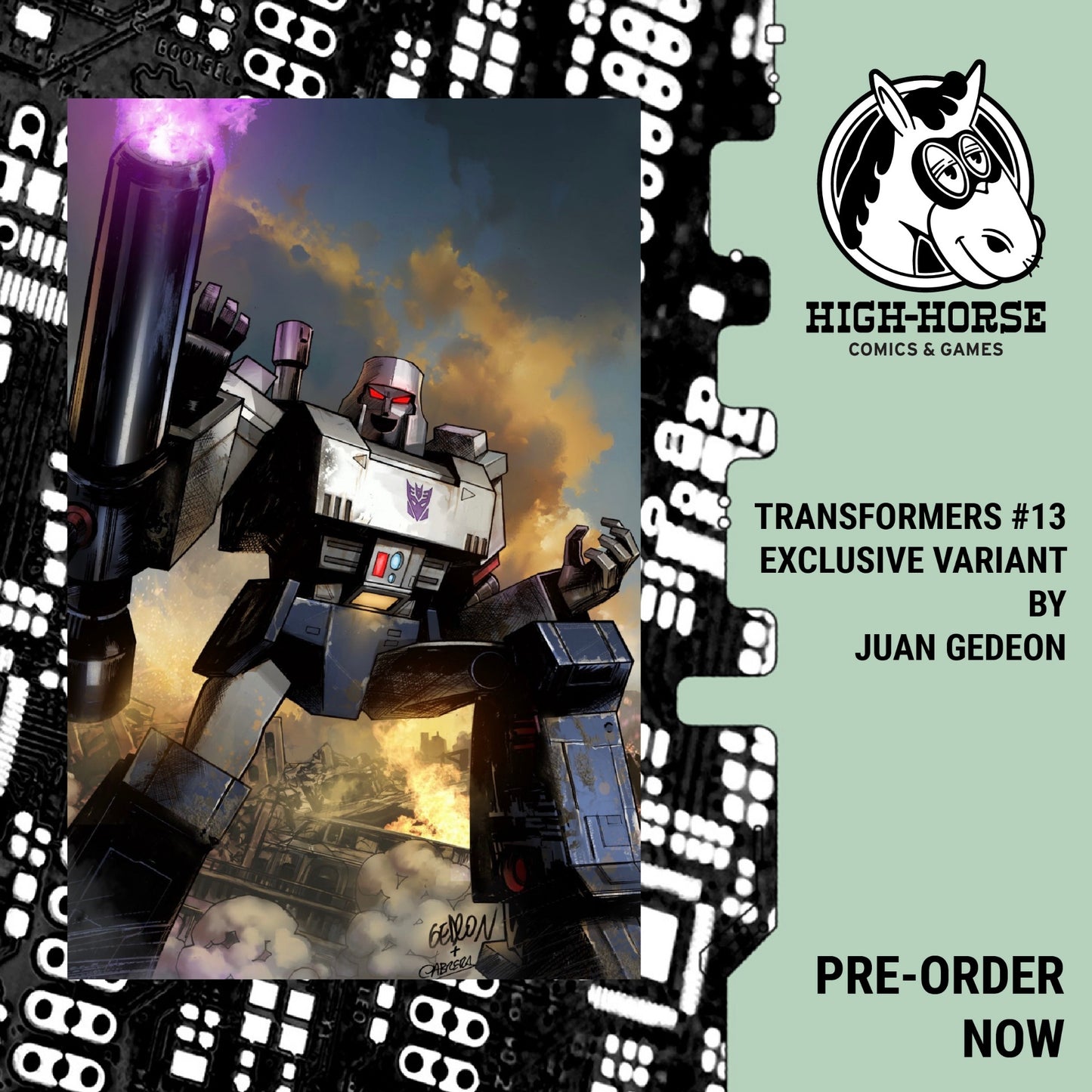 [REMARQUED] Transformers #13 Juan Gedeon Exclusive Virgin Variant LTD 750