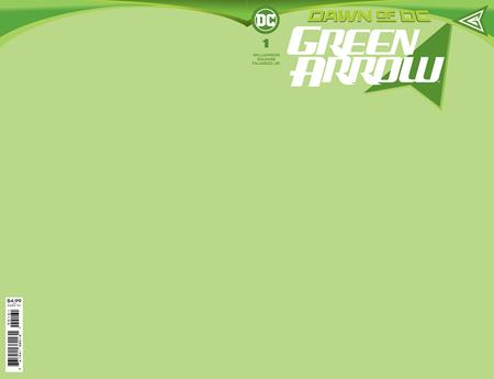 GREEN ARROW #1 (OF 6) COVER D BLANK CARD STOCK VARIANT