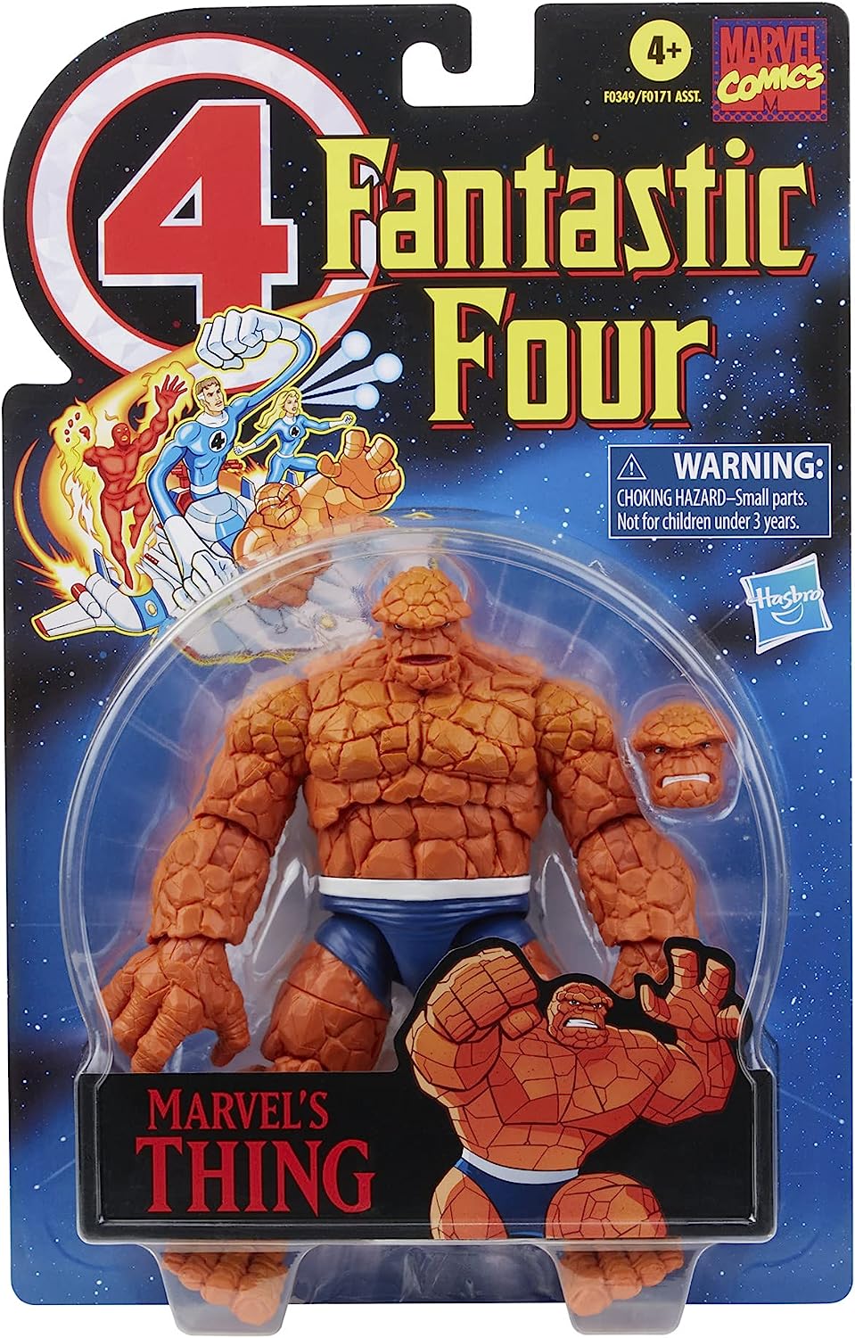 Marvel Legends Retro Fantastic Four The Thing Action Figure