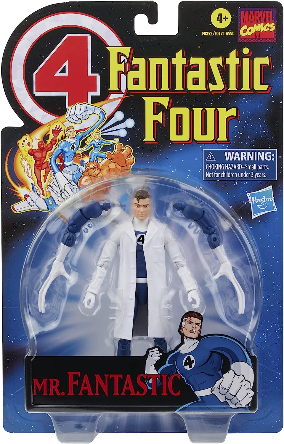 Marvel Legends Retro Fantastic Four Mr. Fantastic Action Figure