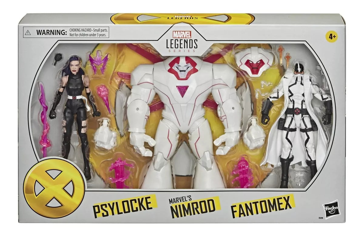 Marvel Legends Series X-Men Psylocke, Nimrod, and Fantomex 3-Pack